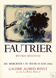 Affiche originale de Jean Fautrier