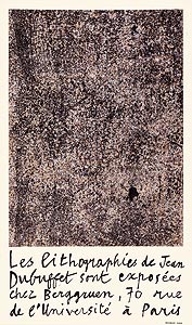 Affiche originale de Jean Dubuffet