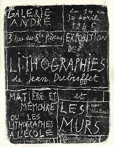 Affiche originale de Dubuffet