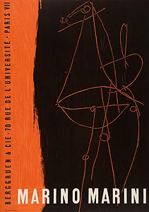 Affiche originale de Marino Marini