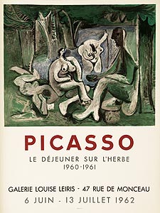 Galerie Bordas Affiche de Picasso