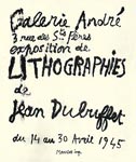 Affiche originale de Dubuffet